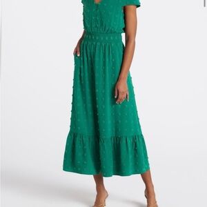 Daniel Rainn Teal Midi Dress